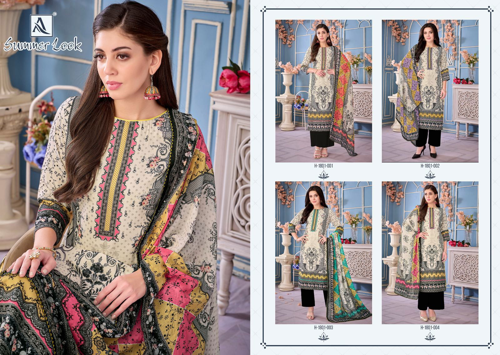 Summer Look By Alok Suit Jam Printed Dress Material Wholesalers In Delhi